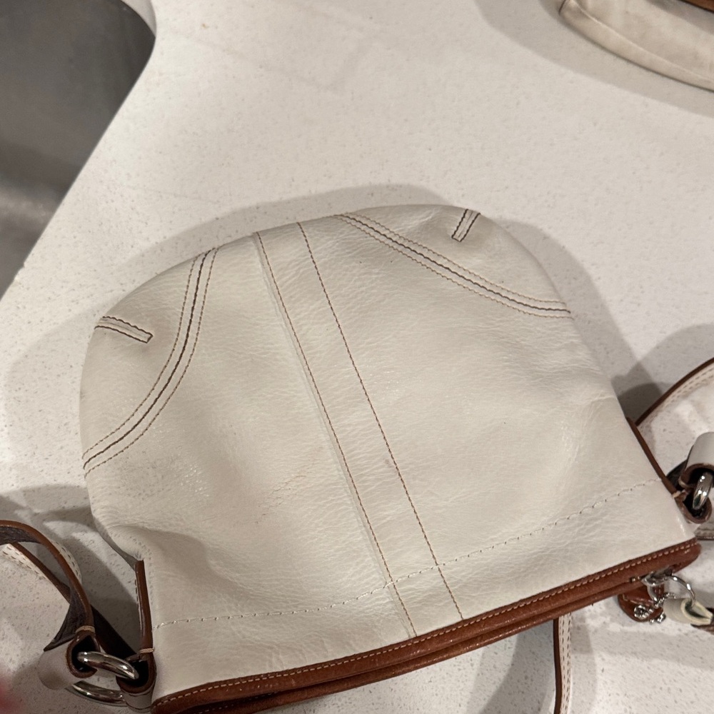 Coach White and Brown Crossbody Bag - Picture 5 of 5